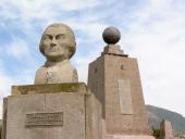 La Mitad del Mundo - Statue af Charles Marie de la Condamine