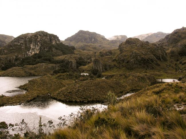 Laguna Toreadora i Cajas nationalparken